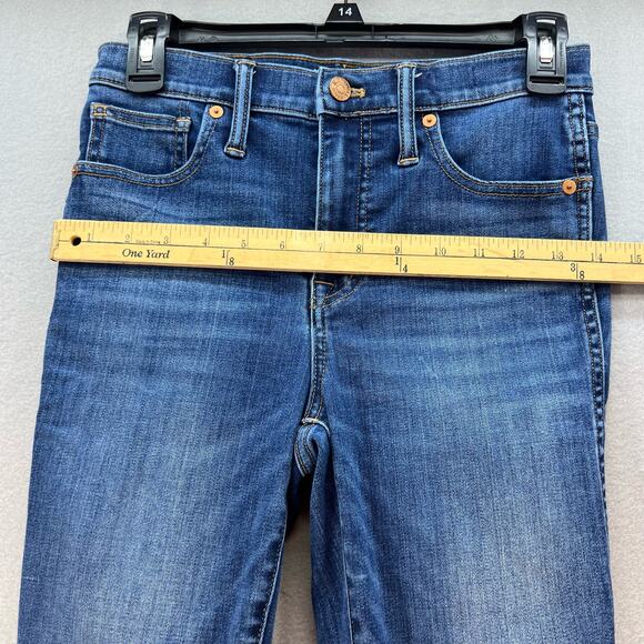 Madewell Jeans Women's 26 (2) Blue The 10" High Rise Skinny Preppy Normcore - Picture 11 of 13